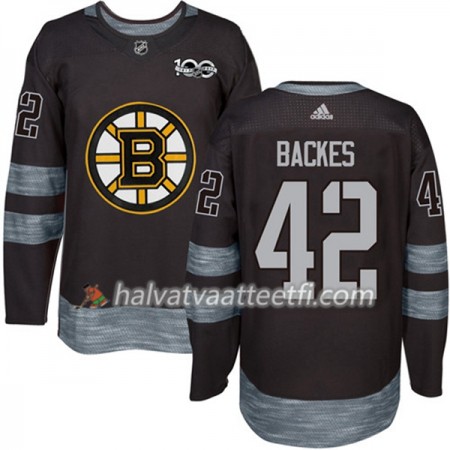 Miesten NHL Boston Bruins Pelipaita David Backes 42 1917-2017 100th Anniversary Adidas Musta Authentic